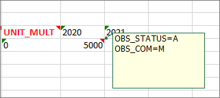 Observation with multiple attributes
