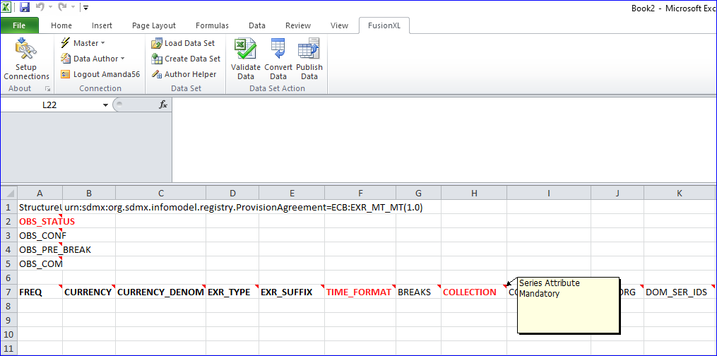 Viewing a series attribute