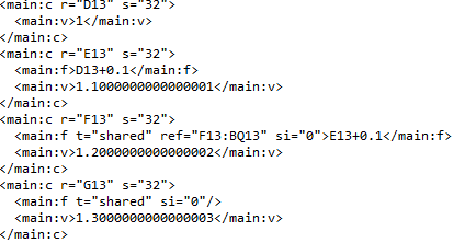 Report template excel xml