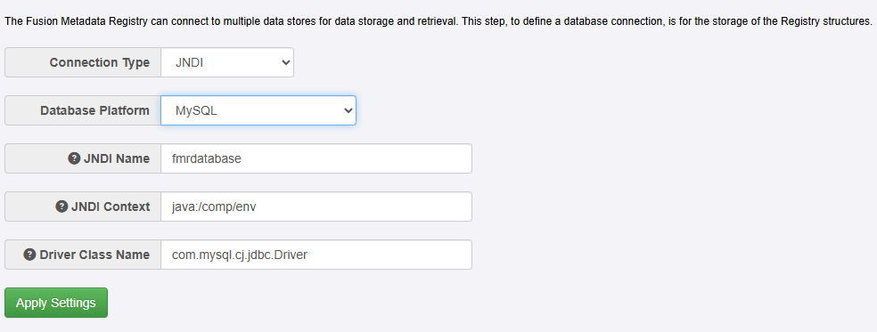 JNDI configuration